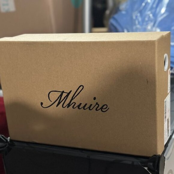 Open Toe Ankle Strap Patent Silver Stiletto Heels Sz 7 - Picture 6 of 7